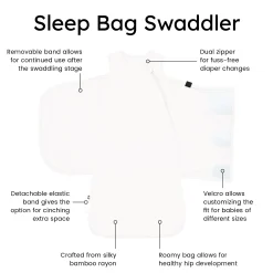 Sleep Bag Swaddler in Cloud 1.0
