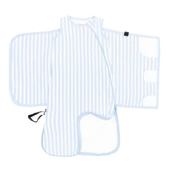 Sleep Bag Swaddler in Small Mist Stripe 1.0