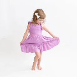 Smocked Dress in Poi