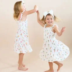 Smocked Dress in Tulip