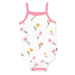 Spaghetti Strap Leotard in Tulip