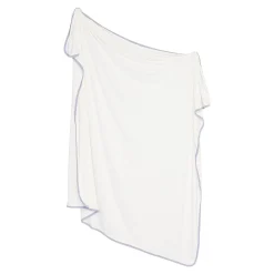 Swaddle Blanket in Cloud with Storm Trim