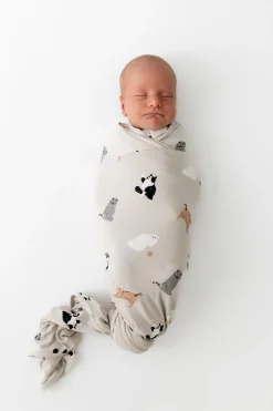 Swaddle Blanket in Fluffy Cat