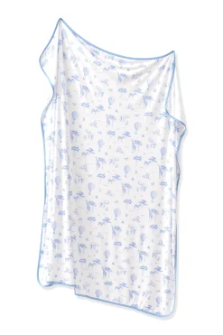 Swaddle Blanket in Toile Safari