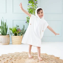 Swim Poncho in Cloud