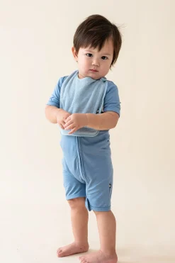 Terry Pocket Bib in Fog