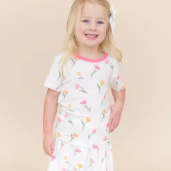 Toddler Basic Tee in Tulip