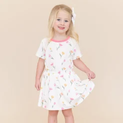 Toddler Basic Tee in Tulip