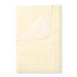 Toddler Blanket in Gingham Chamomile 1.0