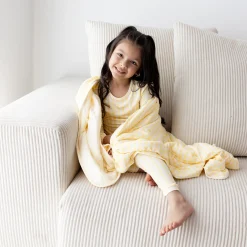 Toddler Blanket in Gingham Chamomile 1.0