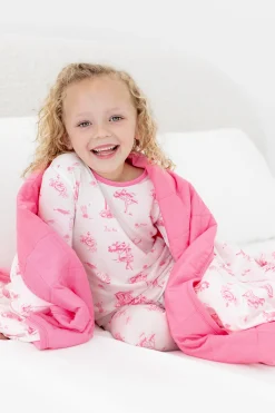 Toddler Blanket in Toile Ballet 1.0