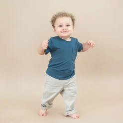 Toddler Crew Neck Tee in Atlantic