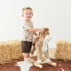 Toddler Crew Neck Tee in Classic Cowboy