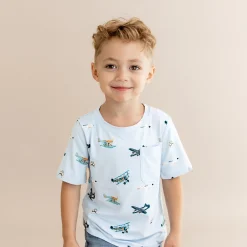 Toddler Crew Neck Tee in Take Off