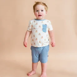 Toddler Crew Neck Tee in Teddy Bear