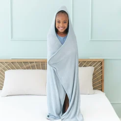 Toddler Hooded Bath Towel in Fog