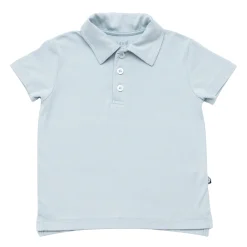 Toddler Short Sleeve Polo in Fog