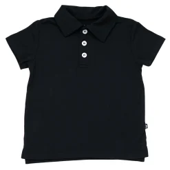 Toddler Short Sleeve Polo in Midnight