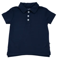 Toddler Short Sleeve Polo in Navy