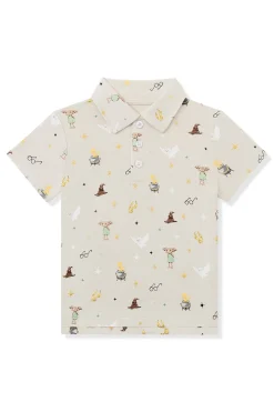 Toddler Short Sleeve Polo in Starry Icon