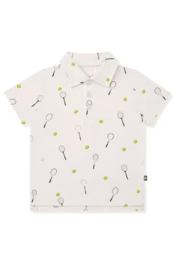 Toddler Short Sleeve Polo in Tennis
