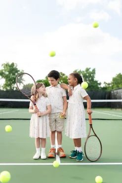 Toddler Short Sleeve Polo in Tennis