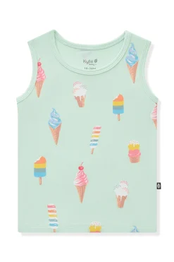 Toddler Tank Top in Mint Ice Cream