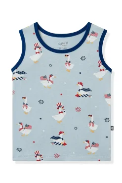 Toddler Tank Top in Patriotic Goose
