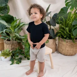 Toddler V-Neck Tee in Midnight
