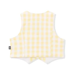 Tuxedo Vest in Gingham Chamomile