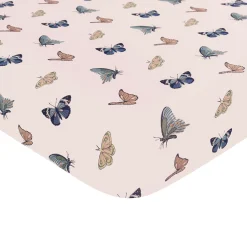 Twin Sheet in Blush Butterfly