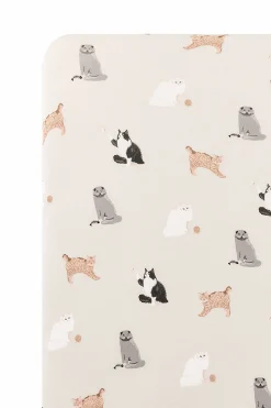 Twin Sheet in Fluffy Cat