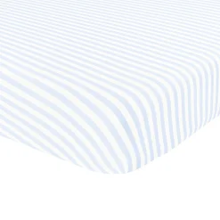Twin Sheet in Small Mist Stripe