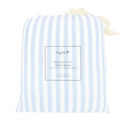 Twin Sheet in Small Mist Stripe