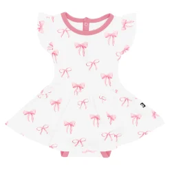 Twirl Bodysuit Dress in Bow