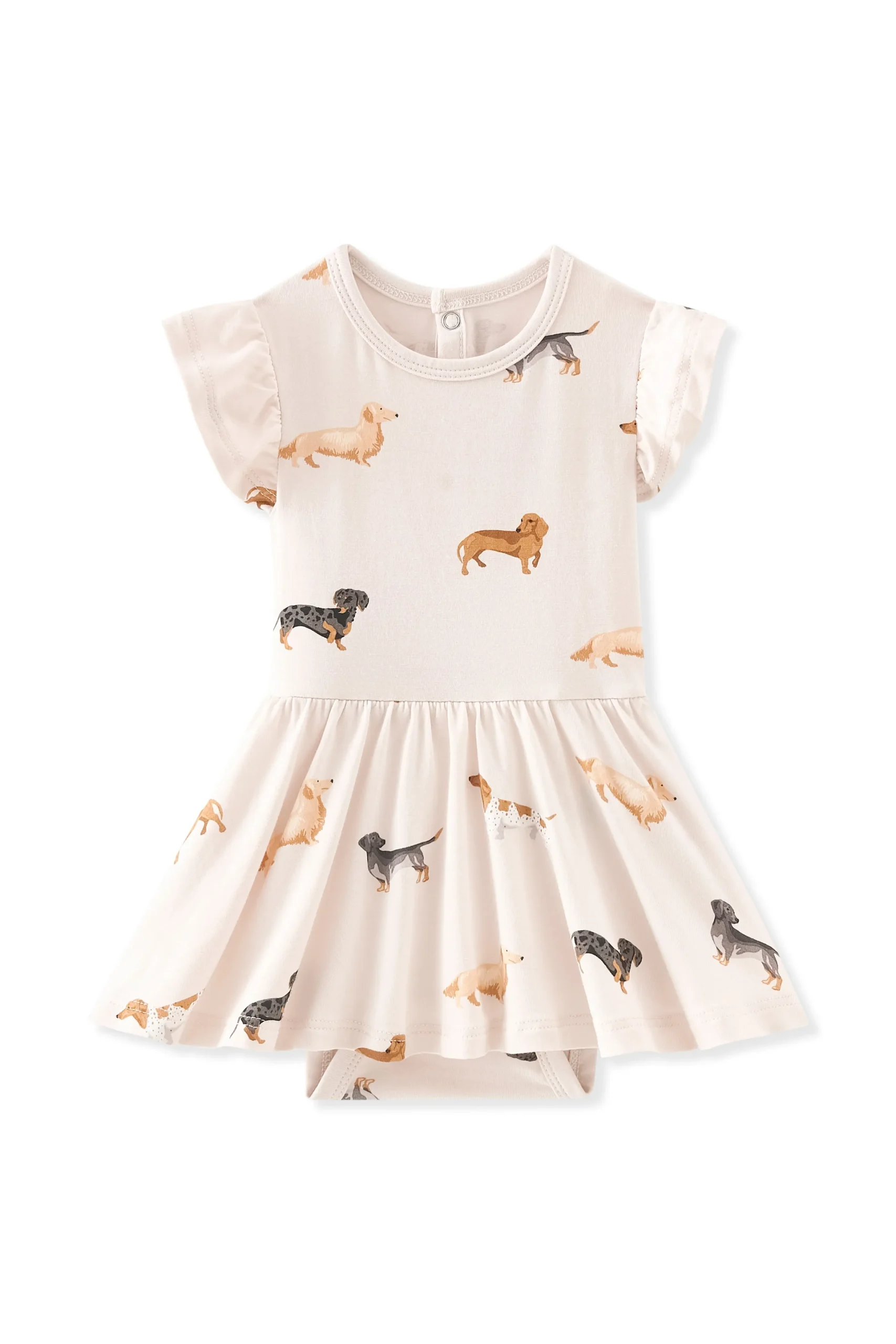 Twirl Bodysuit Dress in Dachshund