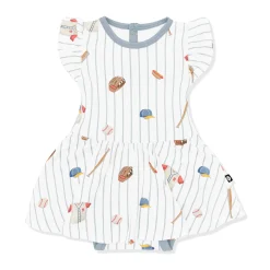 Twirl Bodysuit Dress in Home Run