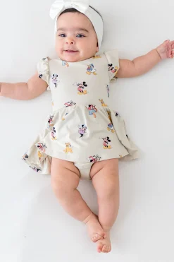 Twirl Bodysuit Dress in Mickey Mouse and Friends