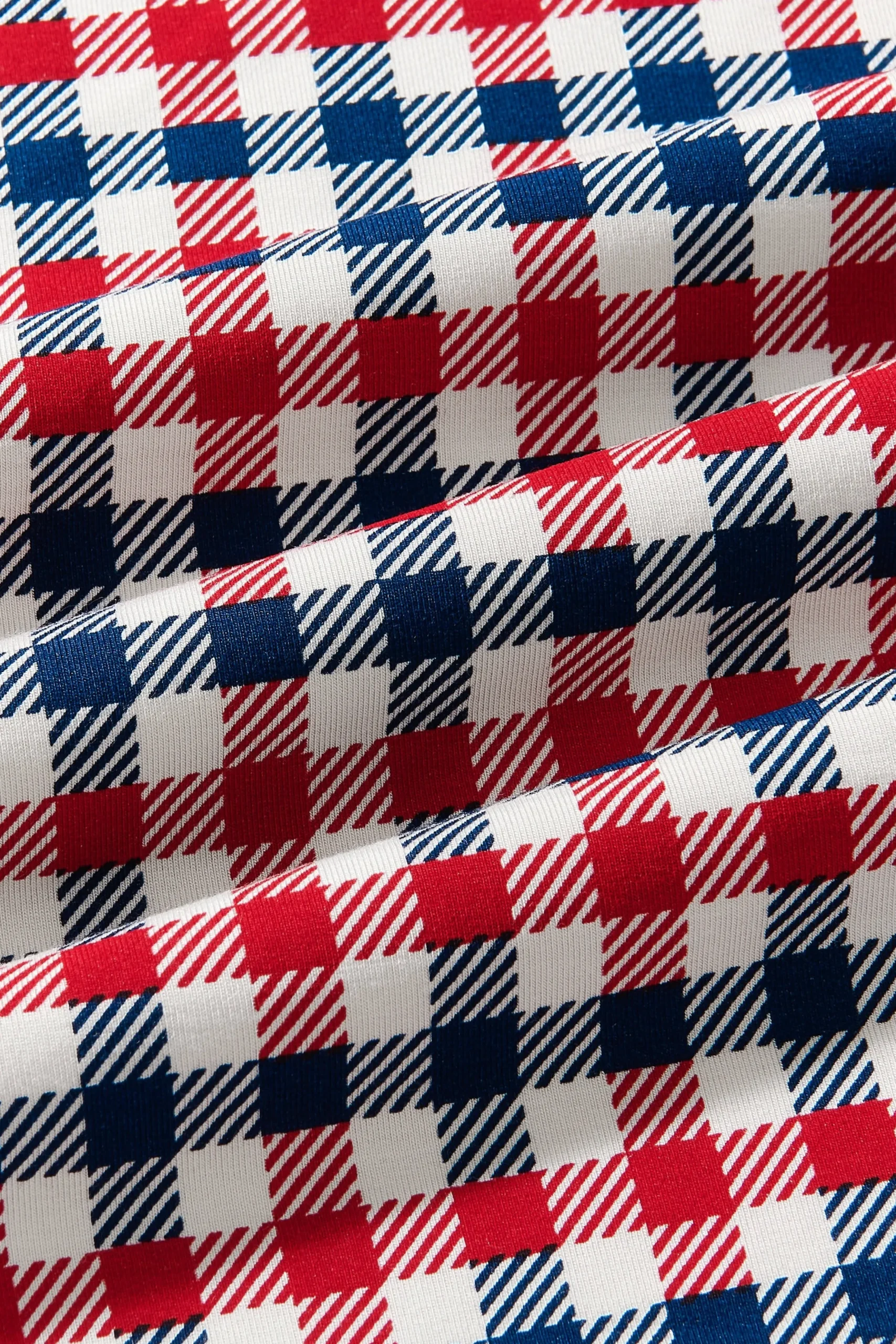 Twirl Bodysuit Dress in Patriotic Gingham