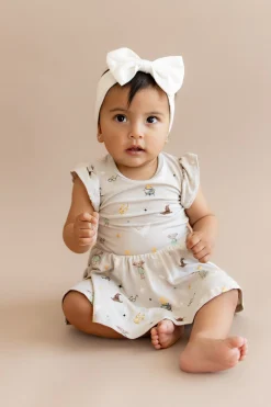Twirl Bodysuit Dress in Starry Icon