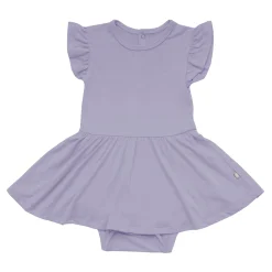 Twirl Bodysuit Dress in Taro