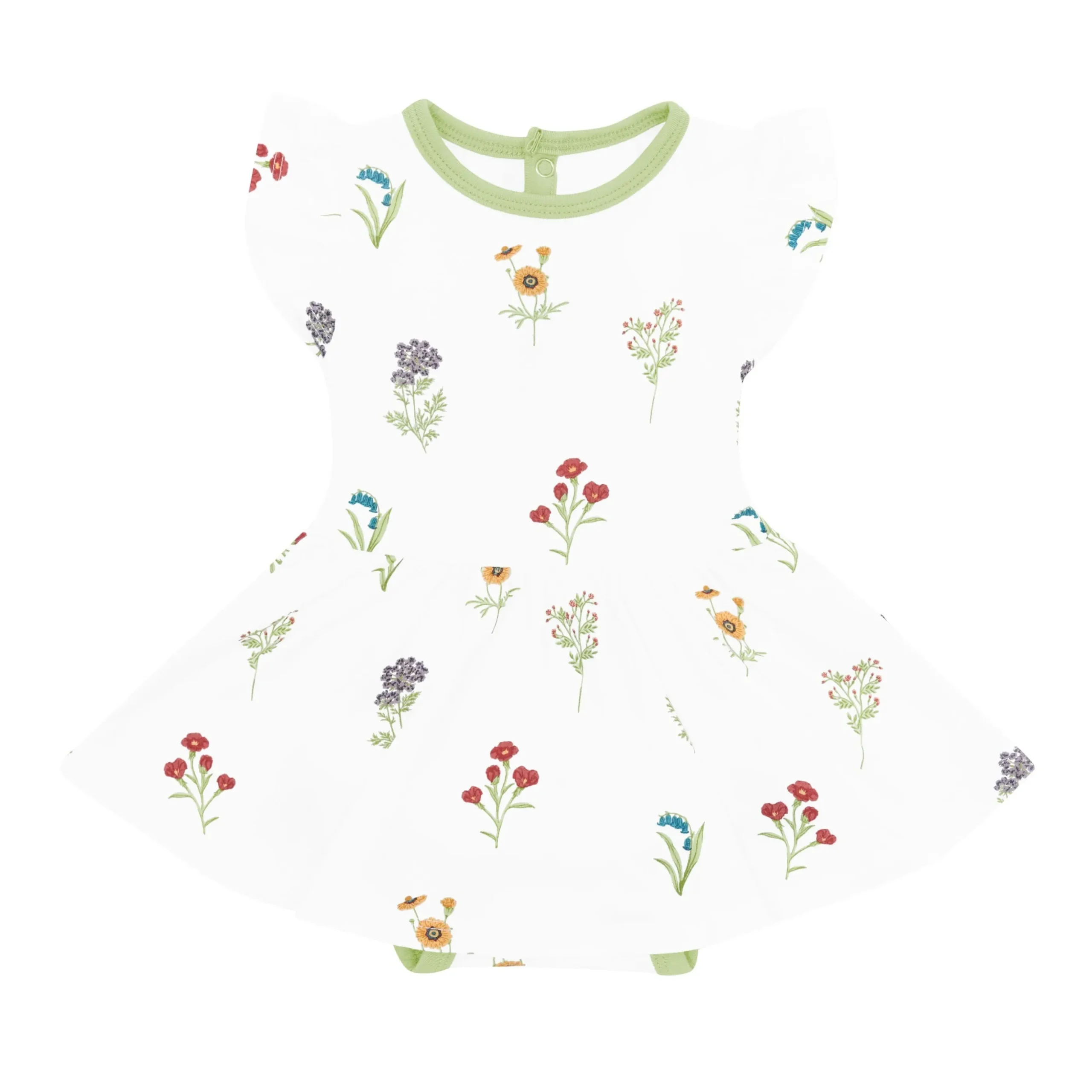 Twirl Bodysuit Dress in Wildflower