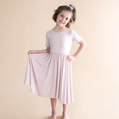 Twirl Dress in Blush
