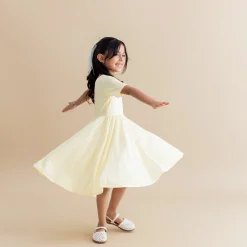 Twirl Dress in Gingham Chamomile