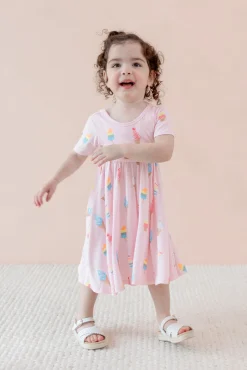 Twirl Dress in Sakura Ice Cream