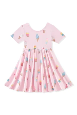 Twirl Dress in Sakura Ice Cream