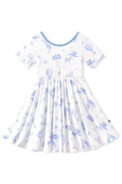 Twirl Dress in Toile Safari