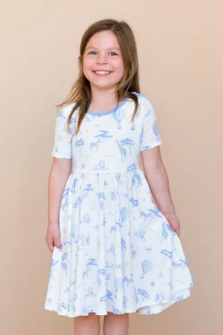 Twirl Dress in Toile Safari