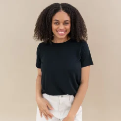 Women's Crew Neck Tee in Midnight