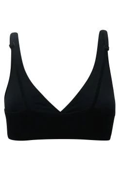 Women's Cross Front Bralette in Midnight